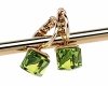 1507 Kolczyki złote Austrian Crystal cyrkonia pozłacane 18k Xuping wiszące