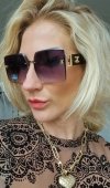 ok16 Damskie okulary przeciwsłoneczne ozdobne lato wakacje UV400