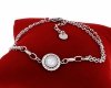 @735 Bransoletka srebrna 18+3 stal chirurgiczna 316L celebrytka 