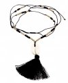 504 Naszyjnik boho stal 80cm muszelki lato wakacje