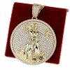 1229 Złota zawieszka cyrkonie błyszcząca pozłacana 14k Xuping 