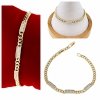 2623 Bransoletka elegancka cyrkonia złota 19cm pozłacana 14k Xuping