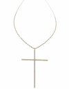 @3575b Złoty łańcuszek naszyjnik 62+5 stal chirurgiczna 316L celebrytka krzyż Vikilady