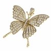 3511a Złota zawieszka cyrkonie błyszcząca pozłacana 14k Xuping motylek