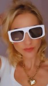 ok01 Damskie okulary przeciwsłoneczne muchy ozdobne UV400