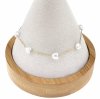 290j  Bransoletka złota 15+3 stal chirurgiczna 316L Viki Lady perły