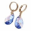 2635 Kolczyki złote Austrian Crystal cyrkonia pozłacane 18k Xuping wiszące