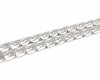 1027 Srebrny łańcuszek 50cm 8mm pozłacany białym złotem Xuping pancerka