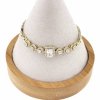 59jBransoletka elegancka cyrkonia złota 19cm pozłacana 14k Xuping