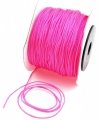 09 Sznurek jubilerski nylonowy neonowy róż 0,8mm 2metry