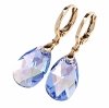 3877 Kolczyki złote Austrian Crystal cyrkonia pozłacane 18k Xuping wiszące