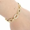 4633 Bransoletka złota elegancka 19cm cyrkonie pozłacana 14k Viki Lady