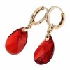 516 Kolczyki złote Austrian Crystal cyrkonia pozłacane 18k Xuping wiszące
