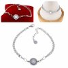 @735 Bransoletka srebrna 18+3 stal chirurgiczna 316L celebrytka 