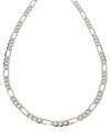 2579 Srebrny łańcuszek 60cm 5mm pozłacany białym złotem Xuping figaro 