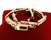 1310 Bransoletka złota elegancka 20cm pozłacana 14k Viki Lady