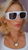 ok01 Damskie okulary przeciwsłoneczne muchy ozdobne UV400