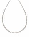 2981 Srebrny łańcuszek 60cm 4mm pozłacany białym złotem Xuping