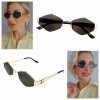 ok45 Damskie okulary przeciwsłoneczne muchy ozdobne UV400