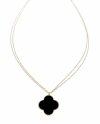 @2239 Złoty łańcuszek naszyjnik 46+5 stal chirurgiczna 316L Viki lady koniczyna marokańska