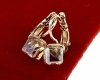 1731 Kolczyki złote Austrian Crystal cyrkonia pozłacane 18k Xuping wiszące