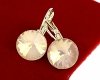4684 Kolczyki złote Austrian Crystal cyrkonia pozłacane 14k Xuping wiszące