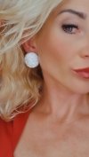 268 Kolczyki błyszczące imprezowe cyrkonie Viki Lady kryształki