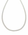 2468 Srebrny łańcuszek 60cm 3,6mm pozłacany białym złotem Xuping 