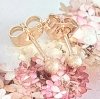 1497 Złote kolczyki kulki pozłacane 18k Xuping wtyczki 3mm