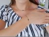 4008 Bransoletka złota 18+3 stal chirurgiczna celebrytka