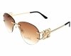 ok33 Damskie okulary przeciwsłoneczne muchy ozdobne UV400