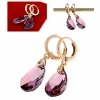 3891 Kolczyki złote Austrian Crystal cyrkonia pozłacane 18k Xuping wiszące