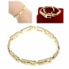 1310 Bransoletka złota elegancka 20cm pozłacana 14k Viki Lady