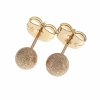 2864 Złote kolczyki pozłacane 18k Xuping wtykane w ucho- sztyft kulki 4mm