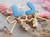Серьги летние неоновые подвесные