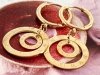 Золотые серьги из нержавеющей стали