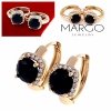 эксклюзивные серьги с позолотой swarovski