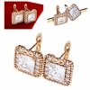 эксклюзивные серьги с позолотой swarovski