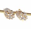эксклюзивные серьги с позолотой swarovski