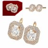 эксклюзивные серьги с позолотой swarovski