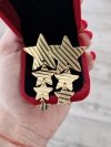 Золотые серьги из нержавеющей стали
