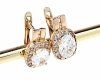 эксклюзивные серьги с позолотой swarovski