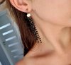 Золотые серьги из нержавеющей стали