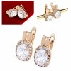 эксклюзивные серьги с позолотой swarovski