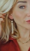 Золотые серьги из нержавеющей стали