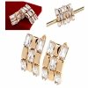 эксклюзивные серьги с позолотой swarovski