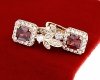 эксклюзивные серьги с позолотой swarovski