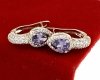эксклюзивные серьги с позолотой swarovski