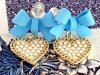 позолоченные серьги с эксклюзивным фианитом