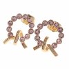 эксклюзивные серьги с позолотой swarovski